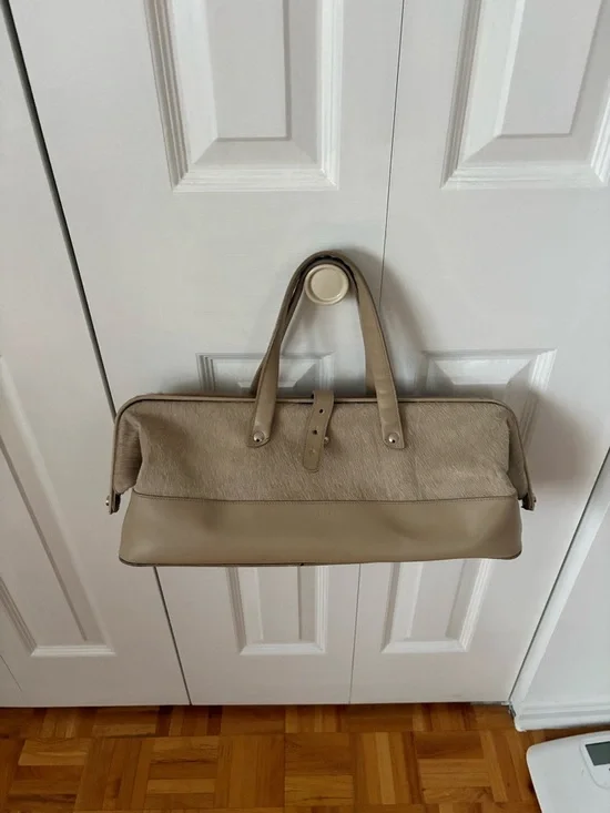 Furla Beige Haircalf and Leather Travel Tote - Picture 2 of 4